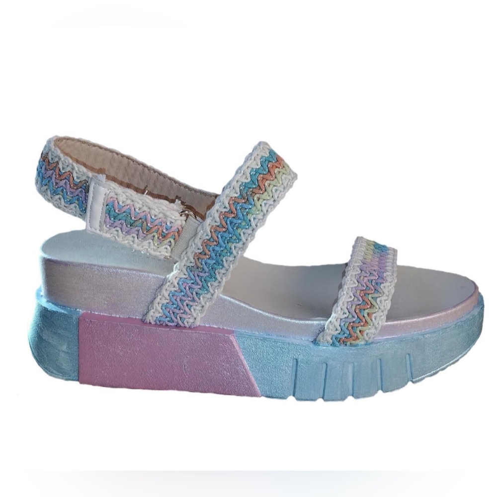 Chinese Laundry Upcycled Everly Slingback Sandals Shoes Women's 8.5 Kid's 6.5